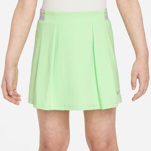 Nike Dri-Fit Pastel Green Pleated Tennis Skirt Skort Preppy Prep Golf Kids Girls